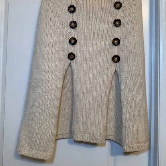 Candela NYC Wool Sweater Cape Cardigan Size‎ Large - Picture 2 of 8